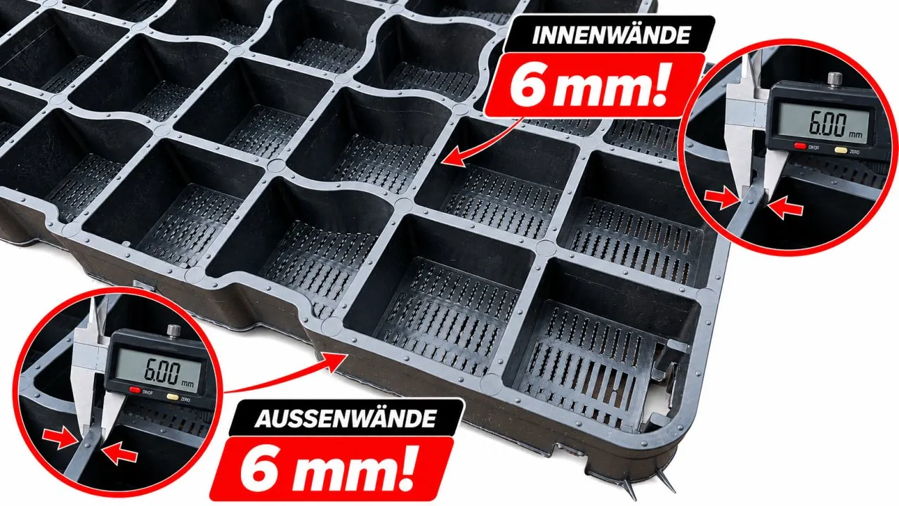 Paddockplatten und Rasengitter kaufen ReitPRO Direct 40 zur Bodenbefestigung von Pferdepaddocks